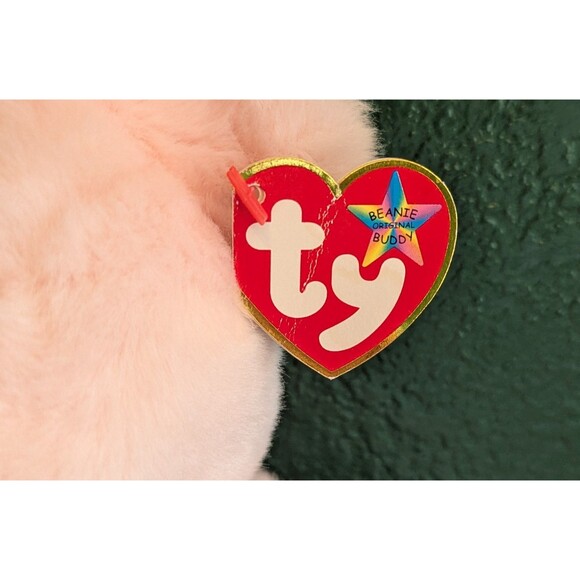 Ty Beanie Buddies 2004 Teddy Bear 14" Plush Pink Sweetest Heart Valentine's Day - Picture 3 of 6